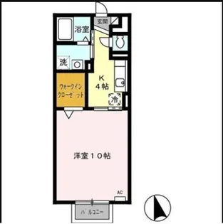 モナリエーレⅡ B【2階】の間取り