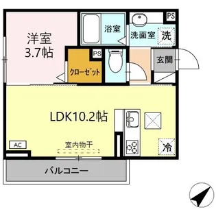 ラ フレーズ【1階】の間取り