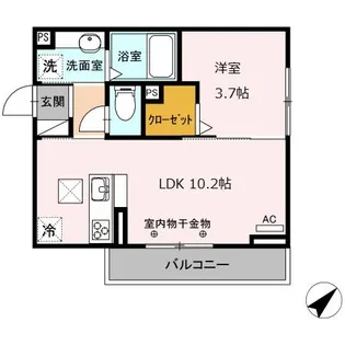 ラ フレーズ【1階】の間取り