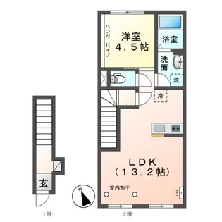 仮)東員町鳥取アパート【202号室】の間取り
