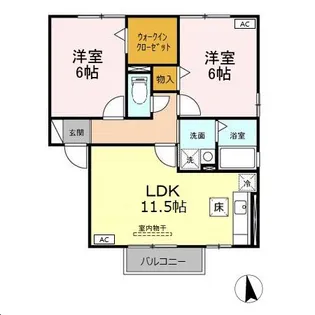 プリマベーラ A【1階】の間取り