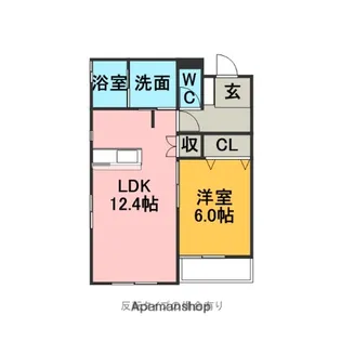メゾンくわなプラスわん【2階】の間取り