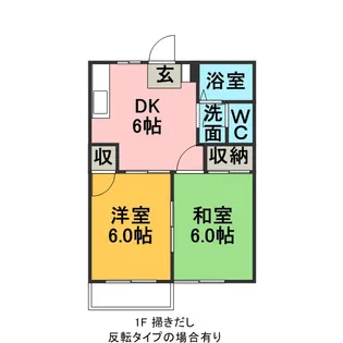 ピースハイツ【1階】の間取り