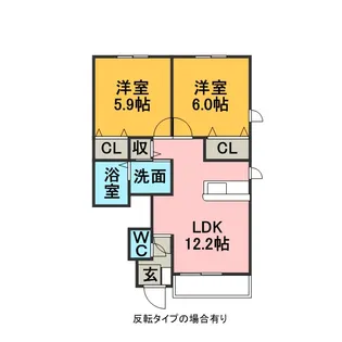 カーサ エテルノ【1階】の間取り