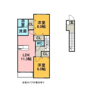 アルモニーメゾン Ⅱ【2階】の間取り