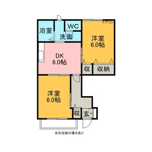 レジデンス鵜之森【1階】の間取り