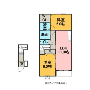 ミニヨン K【2階】の間取り