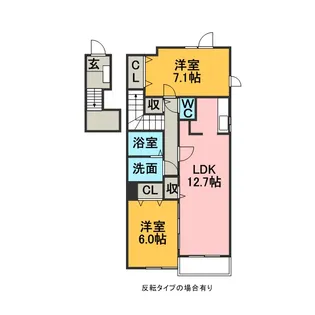 イースト ファーム【2階】の間取り