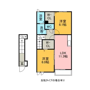 ブラン ヴェール【2階】の間取り