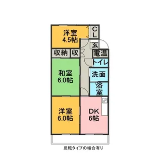 ノース・ベル【4階】の間取り