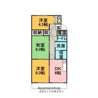 ノース・ベル【4階】の間取り