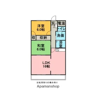 MKタウン江場A【2階】の間取り