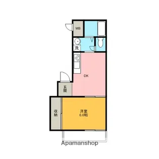 オレンジタウンA棟【1階】の間取り