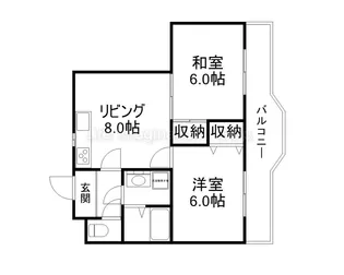 カーム瀬田【4階】の間取り