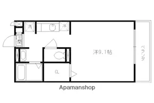「セジュールKaMiNs」【102号室】の間取り