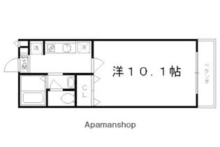 セジュールKAMINS【1階】の間取り