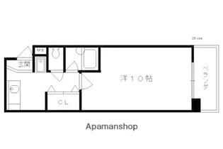 1Kの間取り画像