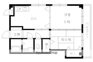リベラシオン稲荷【503号室】の間取り