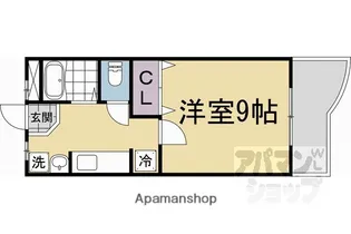 ラ・セーヌ南桂【4階】の間取り