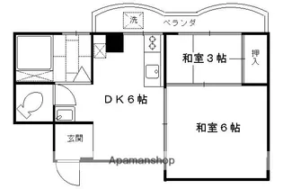 NOMURAMANSION【201号室】の間取り