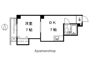 ROYAL河原町五条【6階】の間取り