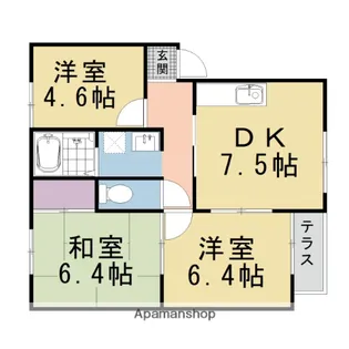 ディアス備長館【105号室】の間取り
