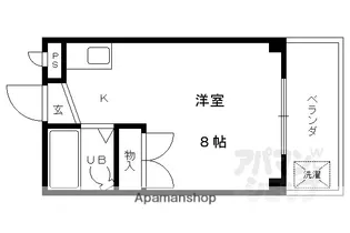 サンアヴェニュー長岡京【307号室】の間取り