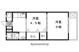 マンション中川【402号室】の間取り