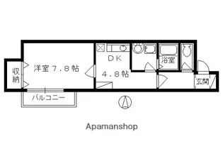 シャトル京都駅【2階】の間取り