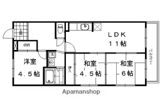 「エクシーマ19」【3階】の間取り