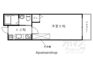 フラッティケイ【2階】の間取り