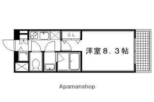 ベラジオ京都東山II【103号室】の間取り