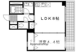 アイカーサ綾小路【401号室】の間取り