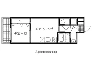 アイカーサ綾小路【402号室】の間取り
