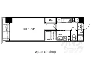 プライム西洞院【401号室】の間取り