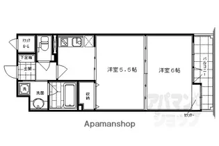 アリスタ四条西洞院【502号室】の間取り