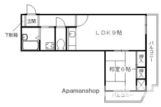 コスモST河原町【10階】の間取り