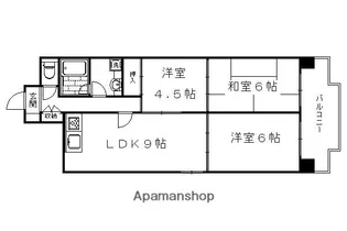 パークテラス桂川【1階】の間取り