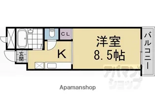 スカイハウスVOLVO【5階】の間取り