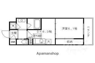 GRAND E’TERNA京都【9階】の間取り