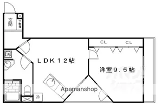 メゾンベローナ【211号室】の間取り