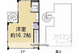 東寺ビル【3F号室】の間取り