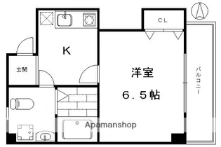 コーポ鴨川【201号室】の間取り