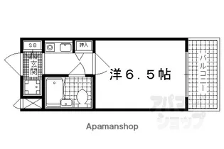 グランデール山科【304号室】の間取り