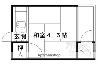 若竹荘【2号室】の間取り