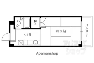 ハイツベルセイム【403号室】の間取り