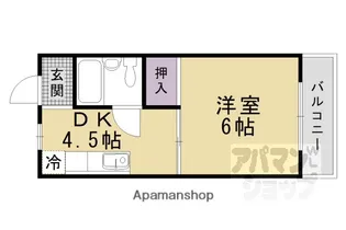 シャトレ森田【305号室】の間取り