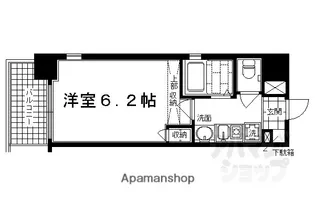 エステムコート御所南II【406号室】の間取り