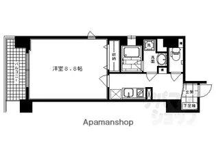 アスヴェル京都三条通【601号室】の間取り