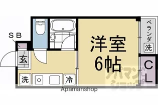 チェリーアート東山【2階】の間取り